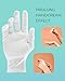 ANSMIO Cotton Gloves (2 Pairs), White, Moisturizing Night Gloves for Dry Hands, 100% Cotton, Size L