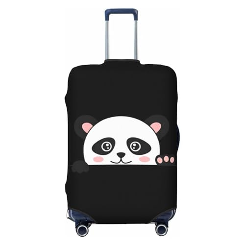 Cute Panda Travel Luggage Cover Suitcase Protector Bag,Dust-Proof Fits 18-32 Inch Luggage,Baggage Covers For Kid And Adult,Medium