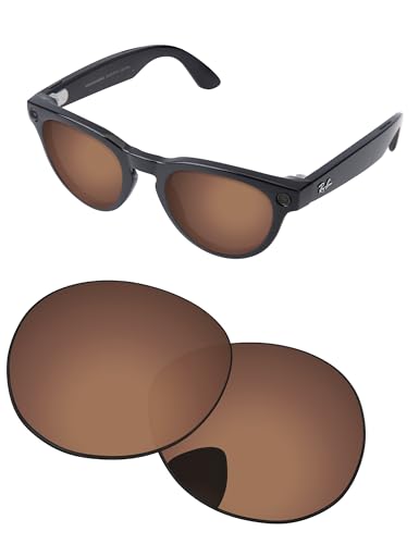 Image of Replacement Lenses for Ray-Ban Meta Headliner RW4009 & RW4013 50mm AI Glasses - Photochromic, Anti Blue Light Lens