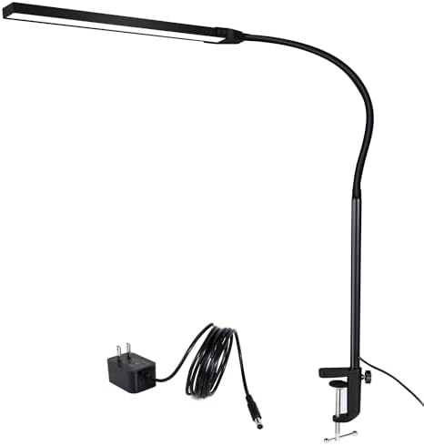 Double Head LED Clip Desk Lamp Architect Table Lamp For Home Office Lighting 3 Color Mode And 10 Dimmable Eye Protect Desk Lamps - 39 - View #6