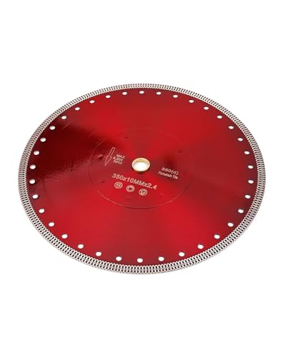 Image of Casaverde 14 inch Diamond Turbo Saw Blade with 1 inch Arbor | Fast,Clean Cuts for Wet Cutting,for Granite,Marble,Brick,Masonry,Paving Flag,Concrete,for Table and Chop Saws