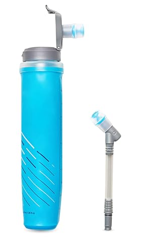 HydraPak UltraFlask Speed (500ml or 600ml) - Collapsible Soft Flask Water Bottle for Hydration Vests and Running Packs with Easy Open Cap