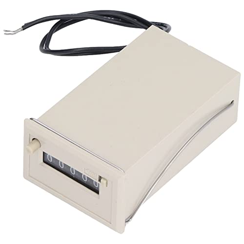 Pulse Counter, DC24V Electronic Counter Accurate Counting 5 Digit Display Electromagnetic Counter Small Indication Error for Textile Machinery