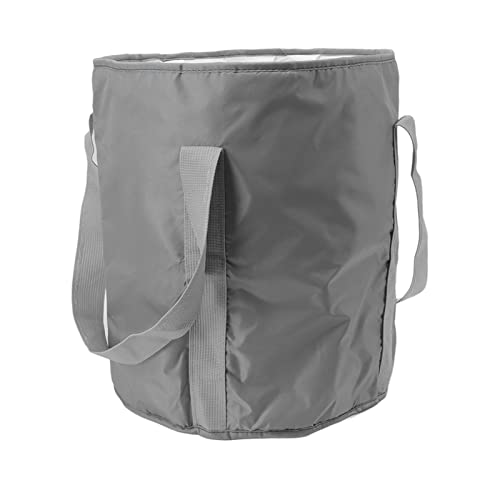 TENP BañEra de Pie Plegable, BañEra de Pie Plegable, PoliéSter PortáTil de Doble Capa para Exteriores (Gris)