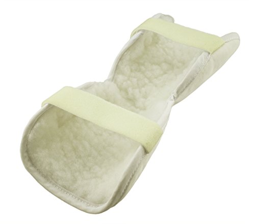 ObboMed® MB-1960N Medical Adjustable Elbow Cushioned Support for Adults, Arm Protection Pad Brace/Splint, White, 4.5”*10” with straps fitting arm circumference up to 14”, 1 Pair