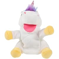 WHAMVOX Unicorn Hand Puppet Plush Soft Storytelling Puppet for Creative Play Bonding for Boys