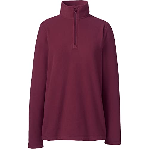 Lands' End School Uniform Young Women's Lightweight Fleece Quarter Zip Pullover3