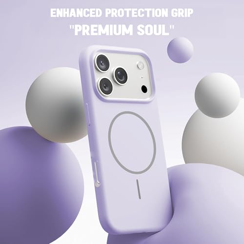Image of Kratos Active Grip Silicone Case Cover Compatible with iPhone 17 Pro Max - Enhanced Protection, Wireless Magnetic Charging Case with Raised Edge Camera & Screen Protection, Shock-Resistant Design