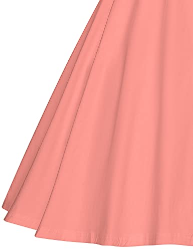Image of GownTown Women's 1950s Vintage Dresses Short Sleeves Cocktail Stretchy Party Dresses with Pocket