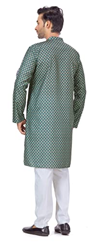 Image of Studio Shringaar Men's Cotton Relaxed Fit Straight Kurta