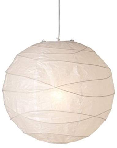 Dorm Office REFURBISHHOUSE Hanging lampshade, White, Paper, 45 x 45 x 45 cm 台灯