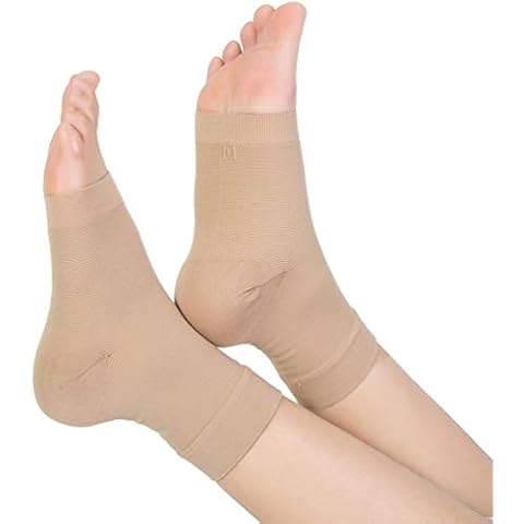TOFLY® Plantar Fasciitis Socks for Women Men, Truly 20-30mmHg Compression Socks for Arch & Ankle Support, Foot Care Compression Sleeves for Injury Recovery, Eases Swelling, Pain Relief, 1 Pair Beige S Cover