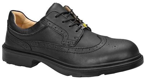 ELTEN Sicherheitsschuhe Officer ESD S2, Damen und Herren, Leder, Stahlkappe, leicht, elegant 43, Schwarz ELTEN Sicherheitsschuhe Officer ESD S2, Damen und Herren, Leder, Stahlkappe, leicht, elegant 43, Schwarz