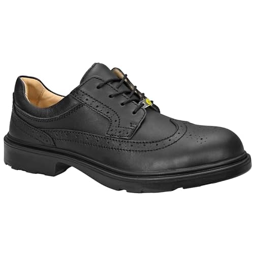 JORI Sicherheitsschuhe BASIC Mid S3, Herren, Lederschuh, robust, Schwarz, Stahlkappe - Größe 43 8 ELTEN Sicherheitsschuhe OFFICER ESD S2, Herren, Leder, Stahlkappe, leicht, elegant, Schwarz, Größe: 44