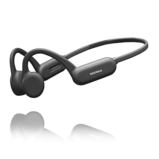Bone Conduction Headphones, IPX8 Waterproof Headphones with MP3 Player Built-in 8G Memory, Bluetooth Open Ear Headphones with CVC6.0 Mic for Swimming