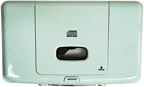 Crosley CR612B-AB Corsair Tabletop AM/FM Bluetooth Radio with CD Player and Dual Alarm Clock, Aqua Blue by Crosley - Image 8