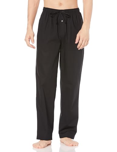 Amazon Essentials Men's Woven Straight-Fit Pajama Pants with Pockets