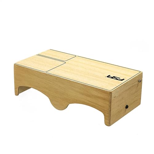 Cajon de Colo com Bongo Acoplado Híbrido 2 em 1 Encaixe Para Correia Profissional Com Captação Plug and Play CAJON DE COLO HIBRIDO NATURAL FCB20