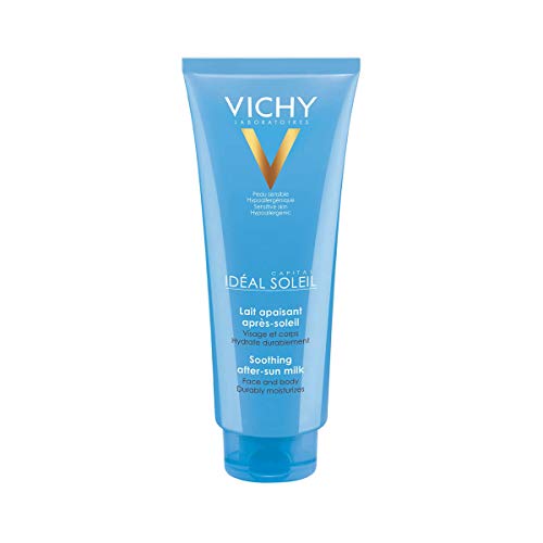 Vichy Capital Soleil, Latte Doposole Lenitivo, Per Tutti i Tipi di Pelle, Pelle Lenita, Morbida e Idratata, Con Ialuronato di Sodio, Concentrato Lipidico Vegetale e Acqua Vulcanica di Vichy, 300 ml