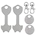 XPOOP 2 Set Gettone Carrello Spesa, Chiave per Carrello della Spesa in Acciaio Inox, Rimovibile Portachiavi Chip, Chiave per Carrello Della Spesa Rimovibile, Chiavi per Carrello Della Spesa