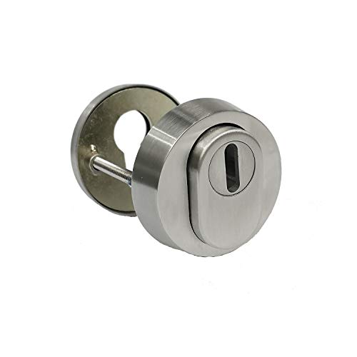 Schutzrosettenpaar Ø54mm für Profilzylinder | Edelstahl matt Cover