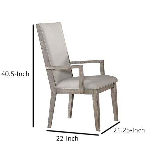 Sillón Tapizado Plegable Gris miniatura 6