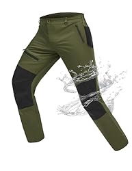 Atforna Pantalones de senderismo impermeables para...: Pantalones de senderismo para hombre con superficie impermeable y resistente al viento que protegen eficazmente contra la lluvia y la nieve; te mantienen siempre caliente y seco durante las aventuras frías Cuatro bolsillos de seguridad con cremallera...