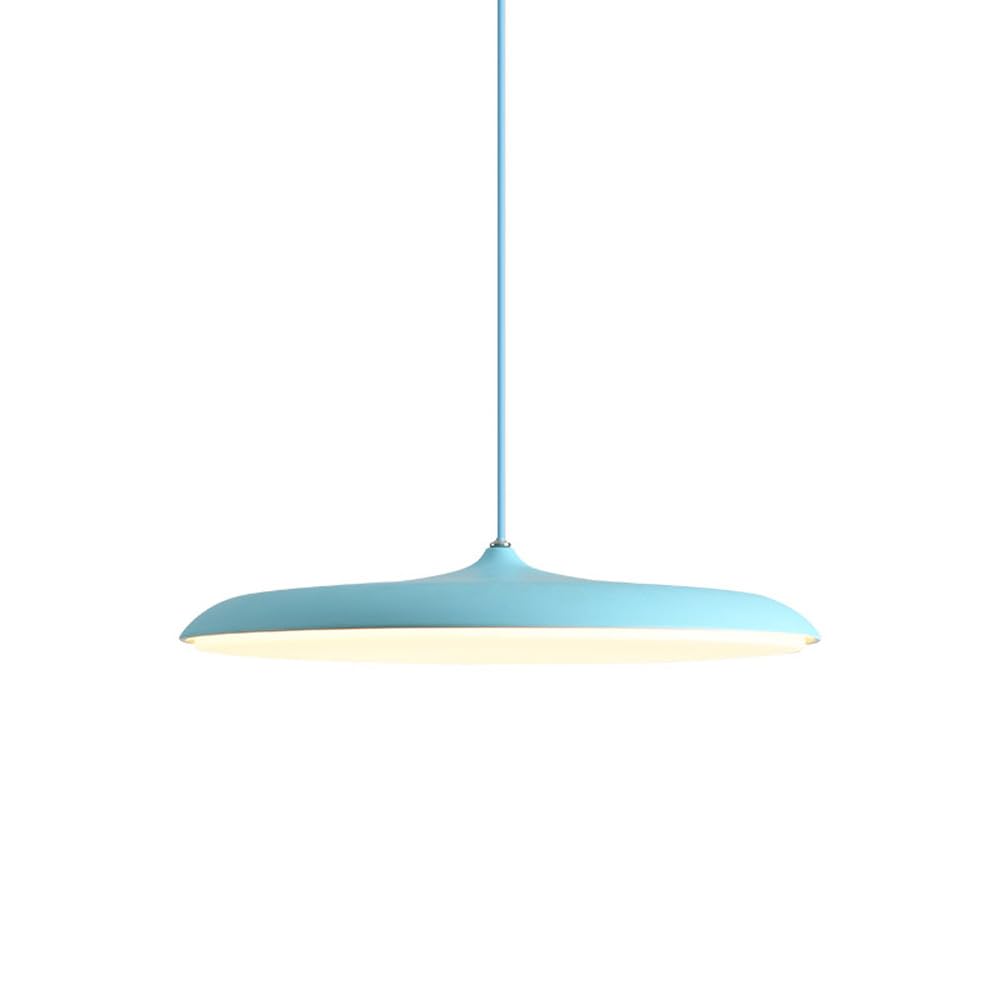 KXEcoLife 6000K 4000K 3000K LED Dimmable Ceiling Light, Painted Metal Chandelier Shade, Creative Simple Hanging Lamp for Clothing Store, Modern Pendant Light Fixture
