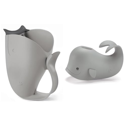 Skip Hop Baby Bath Rinse Cup, Moby Tear-Free Waterfall Rinser, Gr...