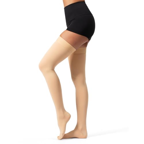 Thigh High Compression Socks,20-30 mmHg Closed Toe...