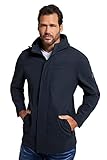 JP 1880 Herren große Größen Übergrößen Menswear L-8XL Softshelljacke, Funktion, Kapuze, Fleece-Innenseite, bis 8 XL Nachtblau 6XL 799626130-6XL