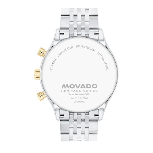 Image of Movado Heritage Series Calendoplan Men's Chronograph Watch, Swiss Quartz, 43mm