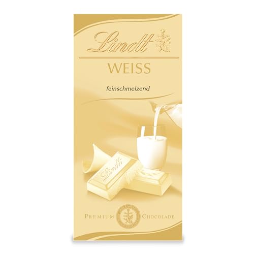 Lindt Schokolade | Weiße Tafel | 100g | Feinschmelzende weiße Schokolade | Schokoladen-Tafel