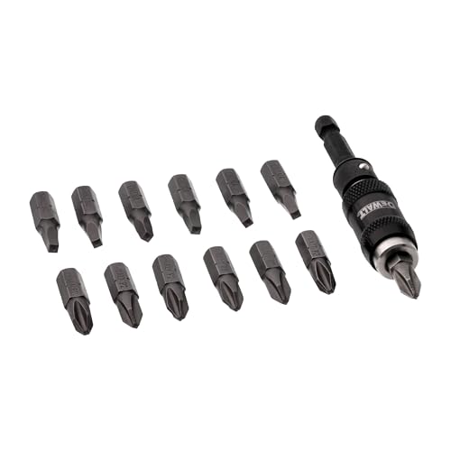 DEWALT Pivot Bit Holder Set with Screwdriving Bits and Magnetic Bit Holder, 14 Piece (DWPVTC14)
