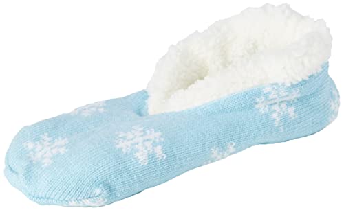 Brave Soul 468SNOWFLAKB Chaussettes Anti-dérapantes, Bleu, Taille Unique Femme Cover