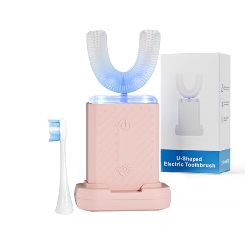 Image of U-Shaped Electric Toothbrush for Adults with 3-LED Modes, Automatic Toothbrush with IPX7 Waterproof, ultrasonic Toothbrush for Adult