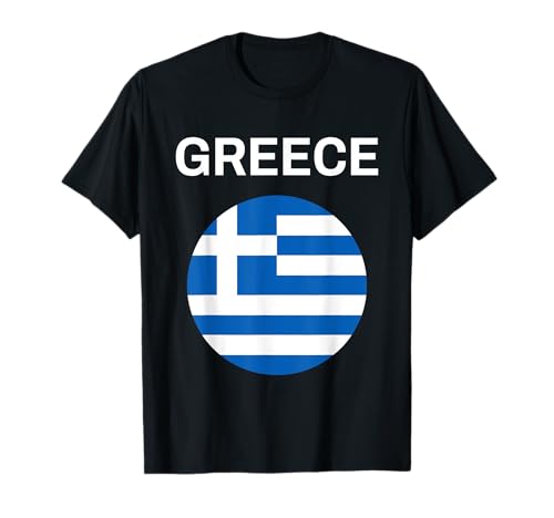 Griechenland Flagge Modern T-Shirt