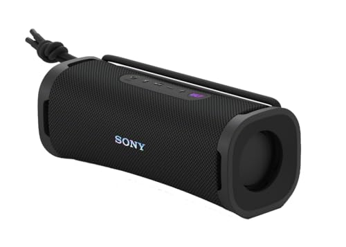 Sony ULT Field 1 Waterproof Portable Bluetooth Speaker, Enhanced Bass, 12h Battery, IP67 Rated Dustproof Shockproof Rustproof, Detachable Strap (SRSULT10B), Black