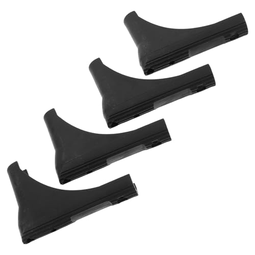 Veemoon 4pcs Drying Rack Leg Protectors Black Plastic Foot Caps 19mm Inner Diameter Non-slip Clothes Rack Floor Pads Replacement Accessories for Home