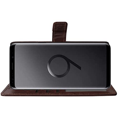 Image of Flip for Samsung Galaxy S9 Plus (Leather Coffee) Flip Cover