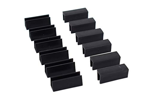 Lucas Toys Train Track Clips for Lionel O-Gauge FasTrack Tracks, Pack of 12 (Tracks NOT Included)