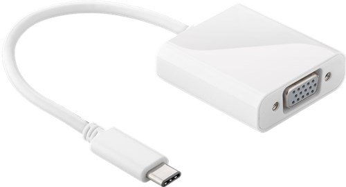 Preisvergleich Produktbild Goobay 71525 USB-C-Adapter VGA, Weiß