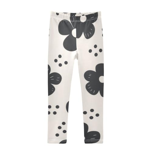 GuoChe Black Flowers Girls Shorts Cotton Cartwheel Shorts Streetwear Under Skirt