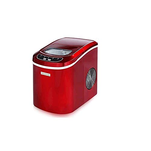 Fabricadora de hielo para mostrador, produce 15 kg de hielo por 24 horas, 9 cubos listos en 7-15 minutos, tanque de agua de 2,2 litros y cuchara incluida, máquina fabricadora de hielo para uso doméstico (Color: A)