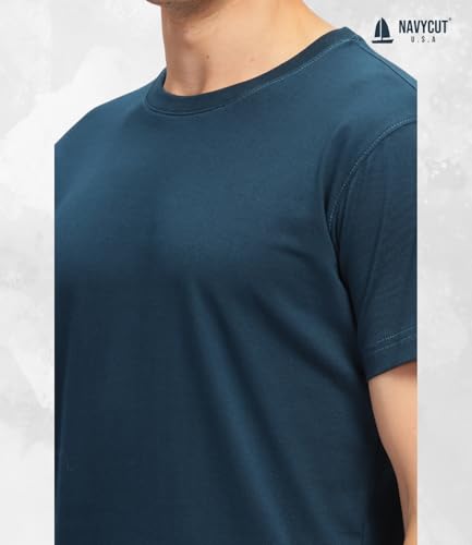 Image of Men T Shirt Cotton Round Neck | Solid Cotton Tee Half Sleeve | Breathable Casual T Shirt for Men | Stylish Round Neck Casual Wear | 12 Colors