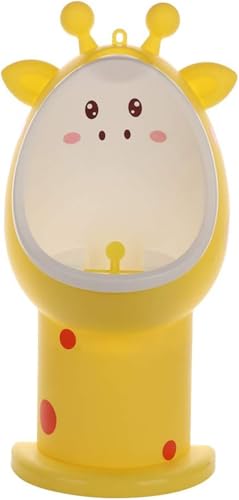 Citybaby子供用おまるトイレトレーニング分離式男の子用小便器可愛い動物デザイン自立式フック付きーナー高さ調節可能取外し可能練習出産祝いプレゼント (A)