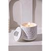 Viyffo 6.35oz Small Scented Candle – Sandalwood, Home Scented Candle for Women and Men, Non Toxic Soy, Decorative Handmade Plaster Ceramic Jar with Lid, Luxury Fragrance, Elegant Home Décor & Gift