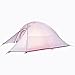 1 Person 4 Saison Tent Double Skin 20D Silicone Fabric Camping Ultraleicht Zelt(Gray)