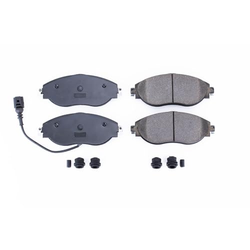 Image of PowerStop Front Brake Pads for Audi A3 Quattro 2019 |Q3 2019-25 |S3 2015-20 |Volkswagen Arteon 2019-23 |CC 2013-16 - Z17 Ceramic Brake Pads with Installation Hardware, 17-1633