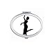 Peacock Dance Dancer Art Sports Mirror Portable Fold Hand Makeup Double Side Glasses